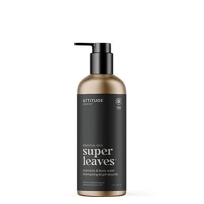 Super Leaves | Shampooing et Gel Douche | Patchouli et Poivre Noir