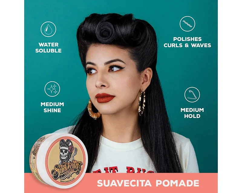 Suavecita | Pomade (113 g / 4 oz) – Pommade Tenue Moyenne Pour Coiffage Souple