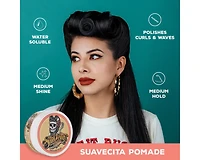 Suavecita | Pomade (113 g / 4 oz) – Pommade Tenue Moyenne Pour Coiffage Souple