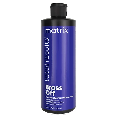 MATRIX - ***TOTAL RESULTS . BRASS OFF | Masque Pigments Neutralisants / Mask Neutralizing Dyes (500ml/16.9oz)
