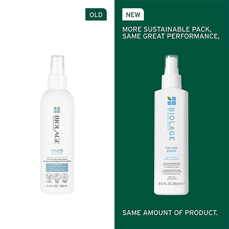Biolage | Volume Boost | Root Lift Spray – adds volume and lift to fine hair (250ml/8.5oz)