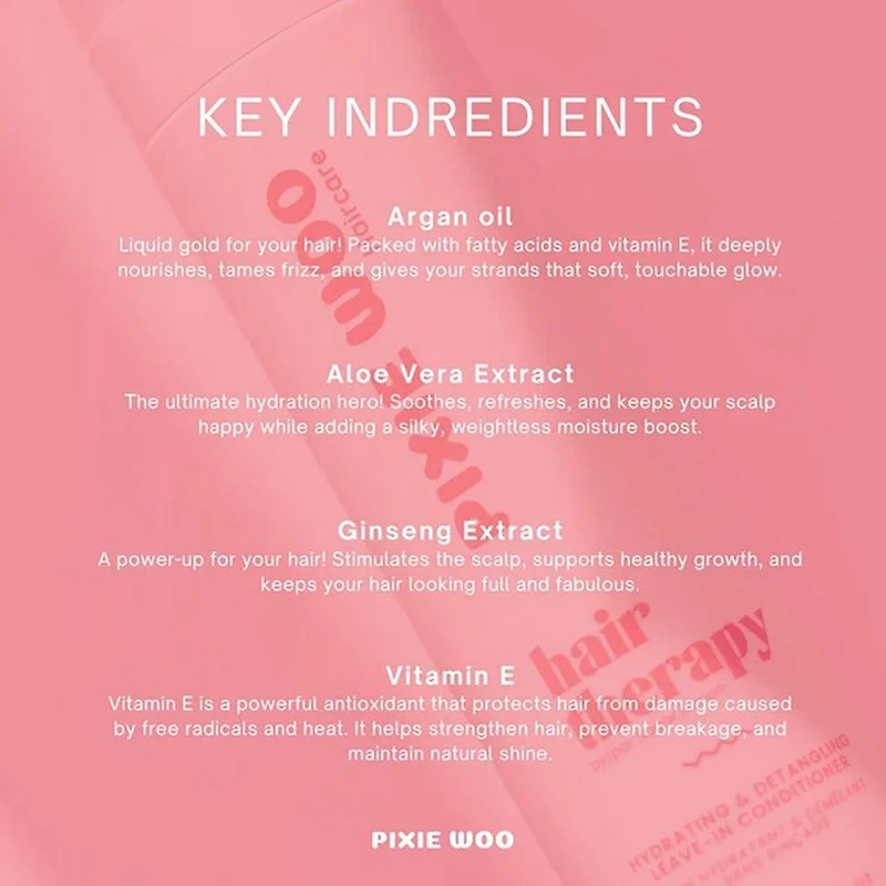 Hair Therapy | Revitalisant & Démêlant Brillance Sans Rinçage – démêle, hydrate et sublime la brillance (150ml/5oz)