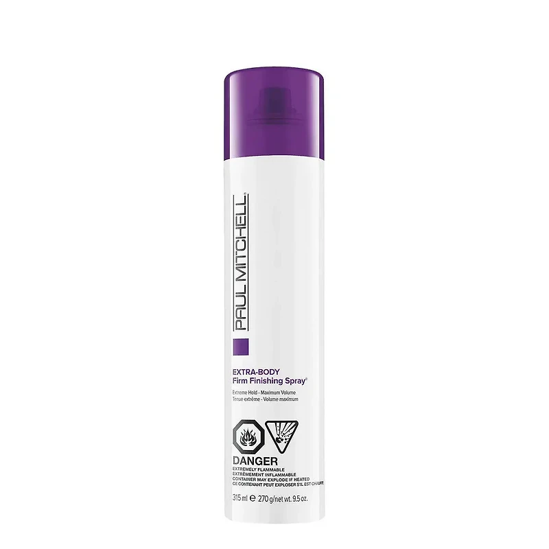 PAUL MITCHELL - EXTRA-BODY | FINISHING SPRAY | FIRM . Tenue Extrême et Volume Maximum / Extreme Hold & Maximum Volume (315ml/9.5oz)