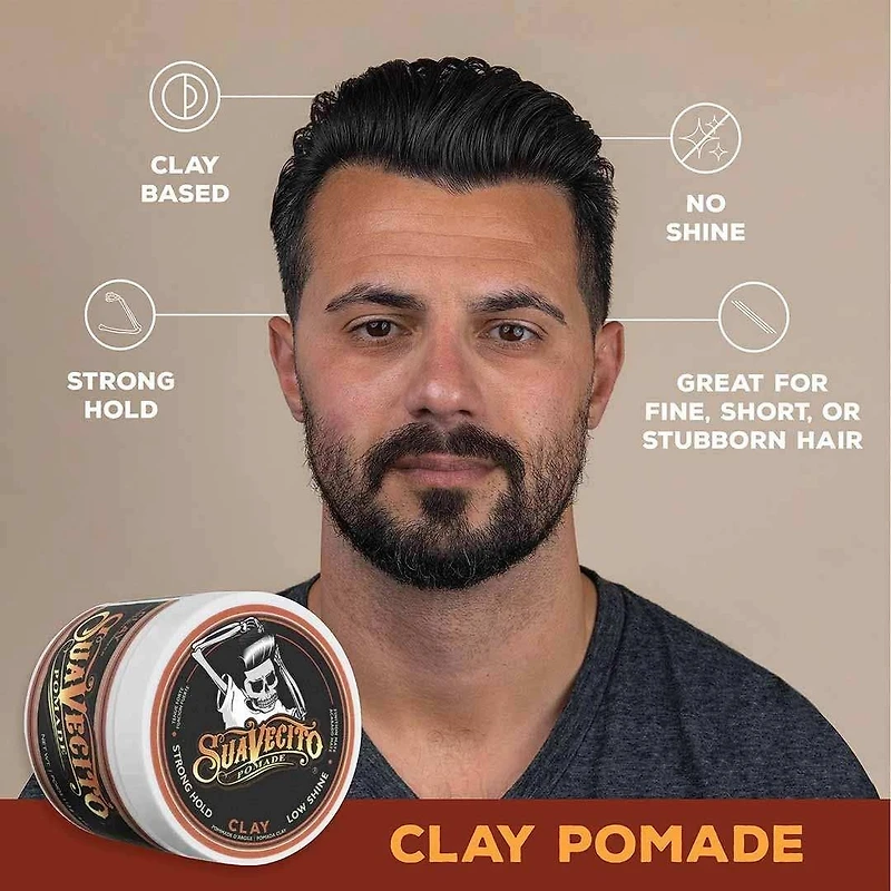 Firme Clay Pomade (4 oz) – Strong Hold Clay Pomade for Structured Looks