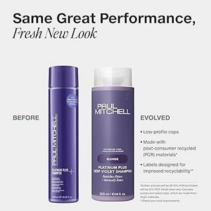PAUL MITCHELL - BLONDE | PLATINUM PLUS . Shampooing Violet Foncé / Deep Shampoo