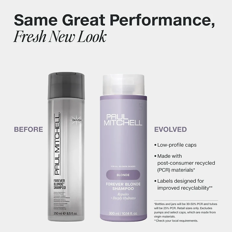 PAUL MITCHELL - BLONDE . FOREVER | Shampooing Hydratant et Réparateur / Repair + Deeply Hydrates Shampoo