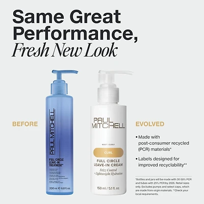 PAUL MITCHELL - CURL | FULL CIRCLE . Crème Sans Rinçage / Leave-In Cream (150ml/5.1oz)