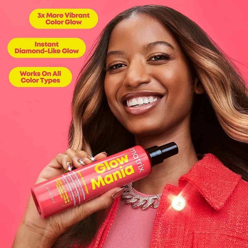 Total Results | Glow Mania | Glow Gatekeeper | Revitalisant Sans Rinçage Scellant L’éclat (250 ml / 8.5 oz) – Scelle la Brillance et Protège la Couleur