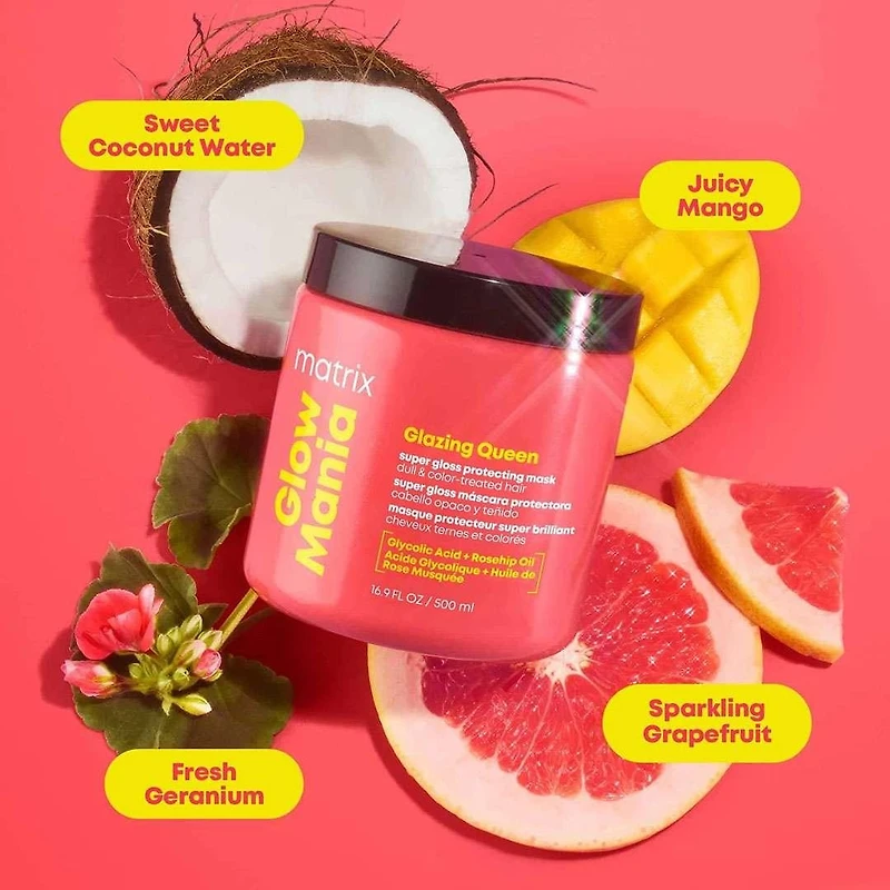 Total Results | Glow Mania | Glazing Queen | Masque Protection Super Brillant – Soin Enrichi pour Raviver l’Éclat et Préserver la Couleur