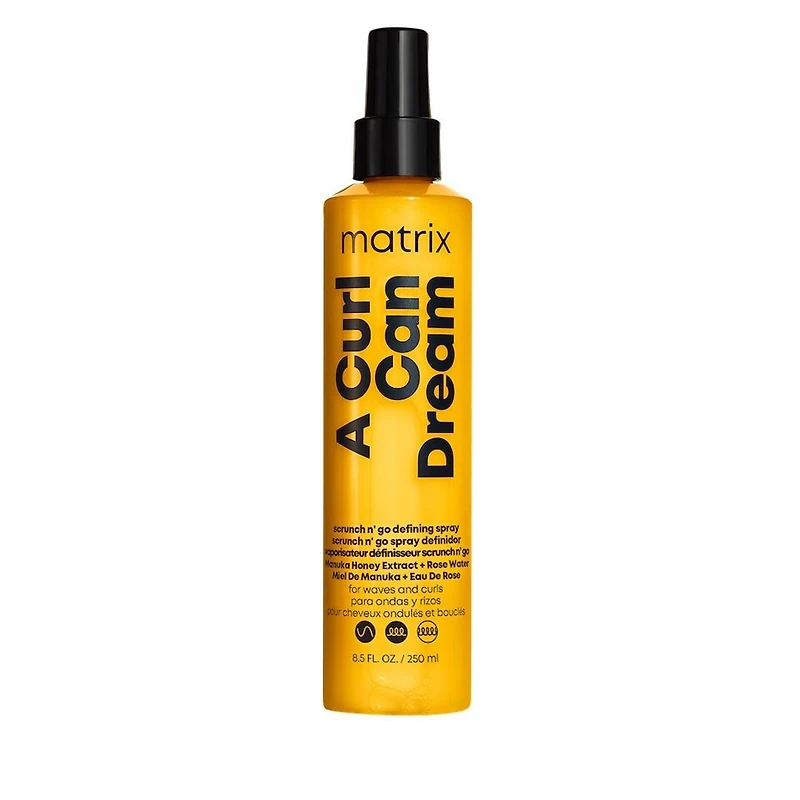 Total Results | A Curl Can Dream | Scrunch'n Go | Defining Spray (250 ml / 8.5 oz) – Lightweight Refreshing Spray to Revive Curls and Coils