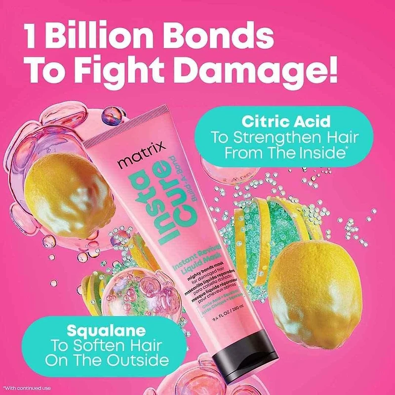Instacure | Build-A-Bond | Liquid Repair Mask – Lightweight Strengthening for Damaged Hair