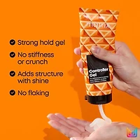 Coiffant | Controller Gel (200 ml / 6.8 oz) – Gel Fixant Contrôle Fort et Finition Brillante