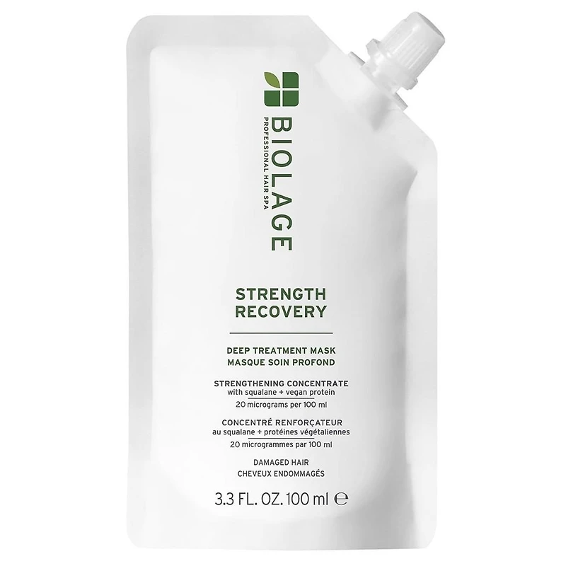 Biolage | Strength Recovery | Deep Treatment Sachet (100 ml / 3.4 oz) – Intensive Strengthening Hair Mask