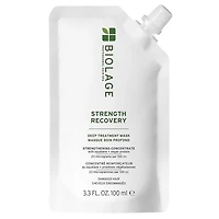 Biolage | Strength Recovery | Sachet Soin Profond (100 ml / 3.4 oz) – Masque Fortifiant à Base de Squalane Végétal
