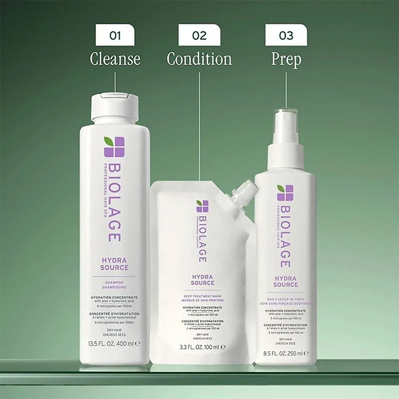 Biolage | Ultra HydraSource | Deep Treatment Pack for Dry Hair – Single-Dose Hydration Mask with Aloe Vera