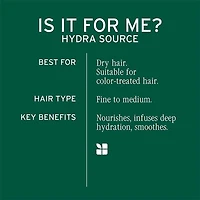 Biolage | Ultra HydraSource | Deep Treatment Pack for Dry Hair – Single-Dose Hydration Mask with Aloe Vera