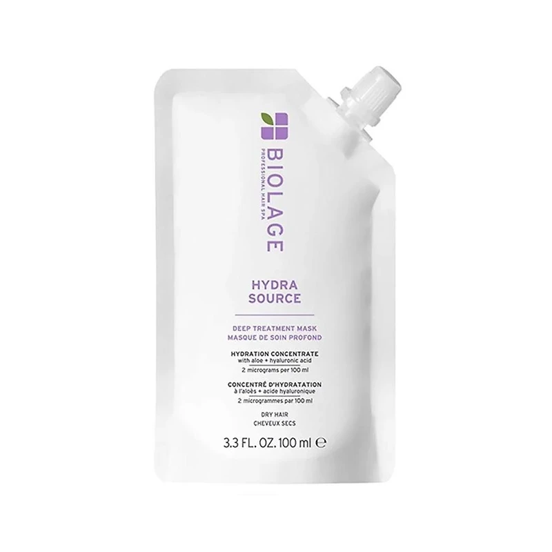 Biolage | Ultra HydraSource | Deep Treatment Pack for Dry Hair – Single-Dose Hydration Mask with Aloe Vera