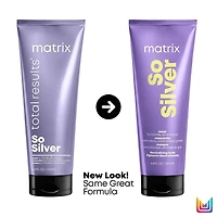 Total Results | So Silver | Masque Color Obsessed – Masque Pigmenté Neutralisant pour Blonds, Mèches et Gris
