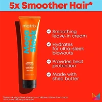 Total Results | Mega Sleek | Blow Down (150 ml / 5.1 oz) – Heat-Protective Blow-Dry Cream