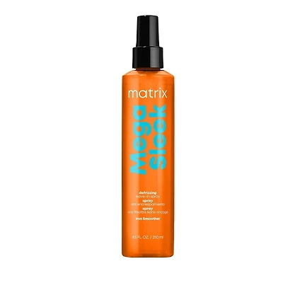 Total Results | Mega Sleek | Iron Smoother (250 ml / 8.5 oz) – Heat Protection Spray for Smoothing & Frizz Control
