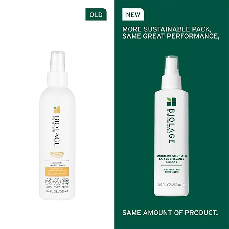 Biolage | Styling | Smooth Shine Milk (250 ml / 8.5 oz) – Lait Lissant Léger Anti-Frisottis