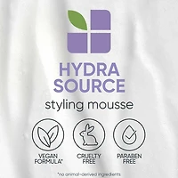 Biolage | Styling | Hydra Foaming Styler (234 g / 8.25 oz) – Lightweight Moisturizing Mousse for Medium Hold