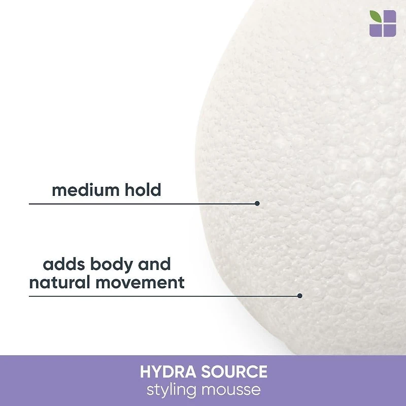 Biolage | Styling | Hydra Foaming Styler (234 g / 8.25 oz) – Lightweight Moisturizing Mousse for Medium Hold