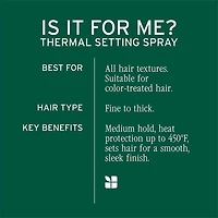 Biolage | Styling | Thermal Setting Spray (250 ml / 8.5 oz) – Heat Protection for Long-Lasting Styles