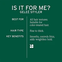 Biolage | Styling | Gelée Styler (500 ml / 16.9 oz) – Lightweight Plant-Based Styling Gel