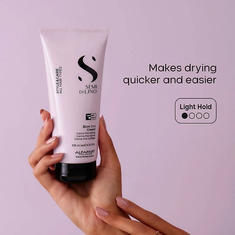 Semi di Lino | Style & Care | Crème Pré‑Coiffage (200 ml / 6.76 oz) – Prépare les cheveux au brushing