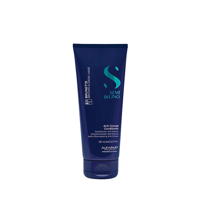 Semi di Lino | Brunette | Après‑Shampooing Anti‑Orange – Nourrit et neutralise les reflets cuivrés