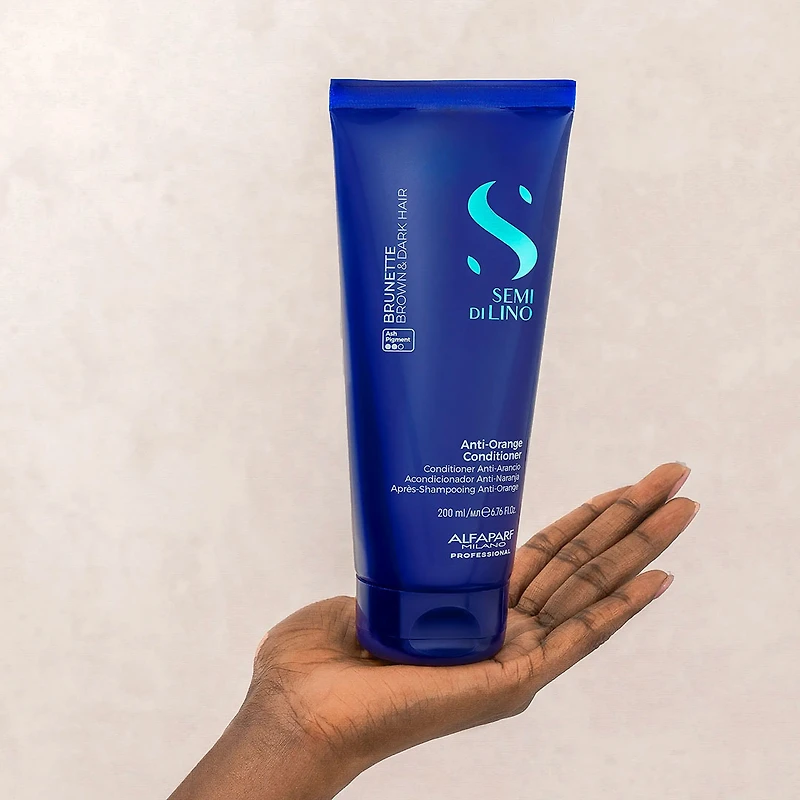 Semi di Lino | Brunette | Après‑Shampooing Anti‑Orange – Nourrit et neutralise les reflets cuivrés