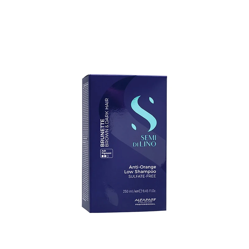 Semi di Lino | Brunette | Shampooing Délicat Anti‑Orange – Corrige les reflets cuivrés