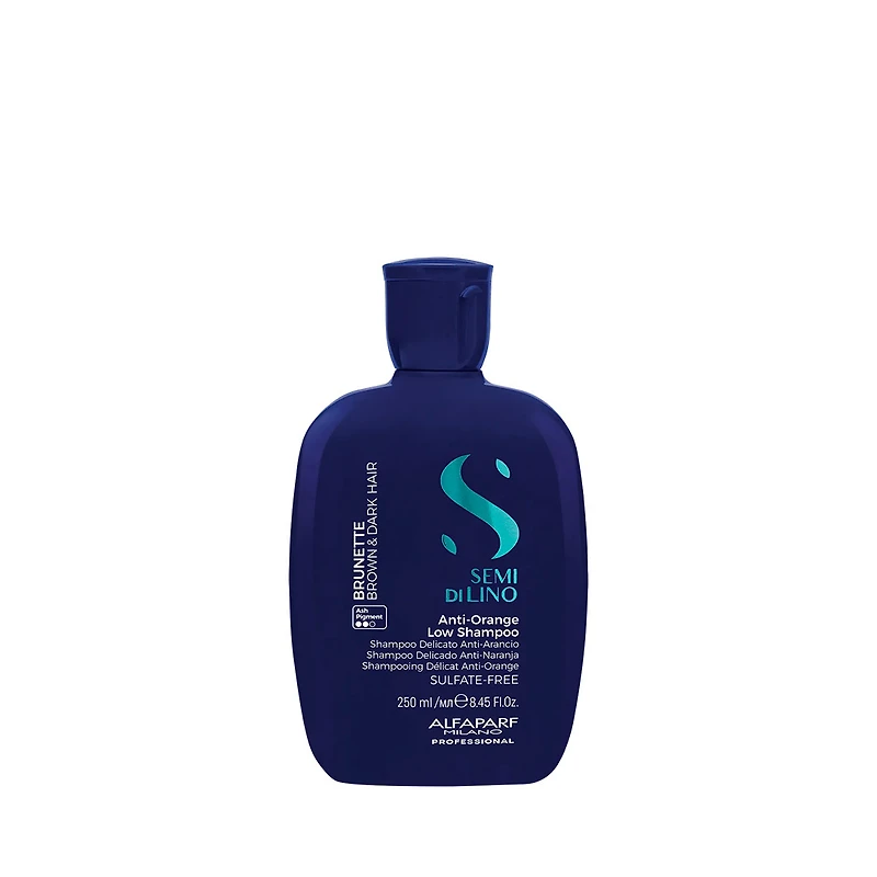 Semi di Lino | Brunette | Shampooing Délicat Anti‑Orange – Corrige les reflets cuivrés