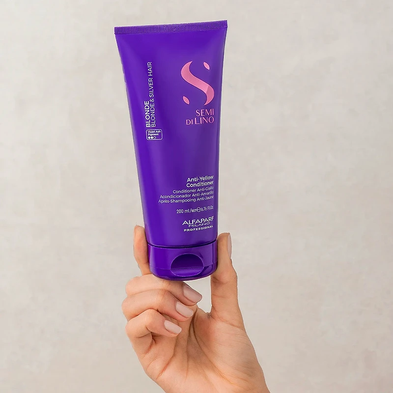 Semi di Lino | Blonde | Après‑Shampooing Anti‑Jaune – Hydrate et ravive les blonds froids