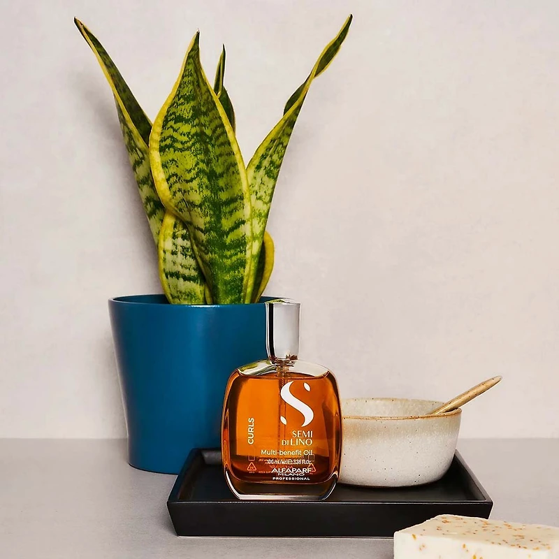 Semi di Lino | Curls | Multi‑Benefit Oil (100 ml / 3.38 oz) – Huile légère pour nourrir et définir