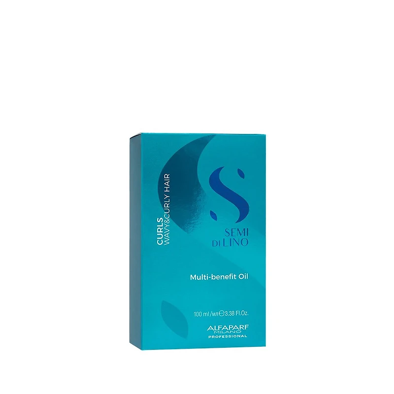 Semi di Lino | Curls | Multi‑Benefit Oil (100 ml / 3.38 oz) – Huile légère pour nourrir et définir