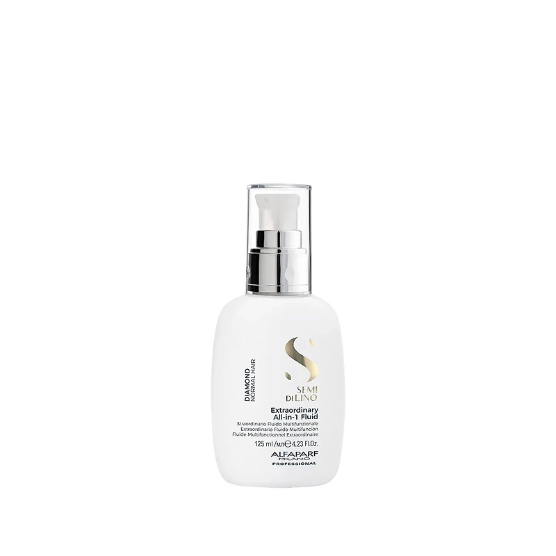 Semi di Lino | Diamond | Fluide Multifonctionnel Extraordinaire (125 ml / 4.23 oz) – Soin leave-in 10-en-1 pour brillance, démêlage et protection cheveux