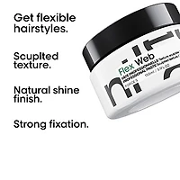 Tecni.Art | Flex Web Texture Sculptée (150 ml / 5.1 oz) – Pâte fibreuse effet sculpté, tenue force 5