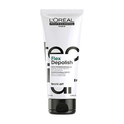 Tecni.Art | Flex Depolish Pâte Effet Brut (100 ml / 3.4 oz) – Finition matte et effet coiffé-décoiffé