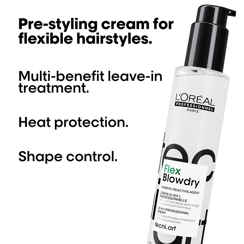 Tecni.Art | Flex Blowdry Crème 10-en-1 (190 ml / 6.8 oz) – Soin thermo-protecteur multifonction