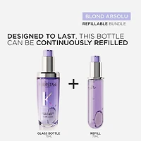 Blond Absolu | Routine Rechargeable Cicagloss – Duo d’huiles réparatrices et protectrices pour cheveux blonds