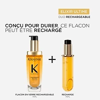 Elixir Ultime | Haircare Routine | Refillable Oil Care Duo – Daily nourishment, shine & frizz control