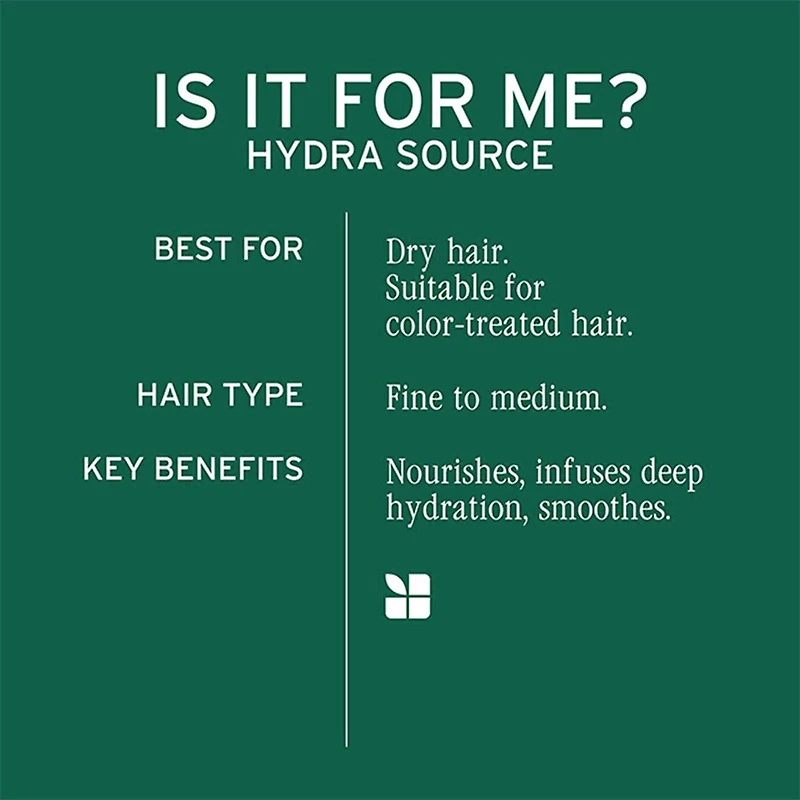 Biolage | Hydra Source | Crème Quotidienne Sans Rinçage (200 ml / 6.8 oz) – Hydratation quotidienne, démêlage facile et anti-frisottis