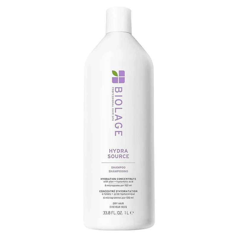 Biolage | Hydra Source Shampooing – Nettoyage doux, hydratation durable pour cheveux secs