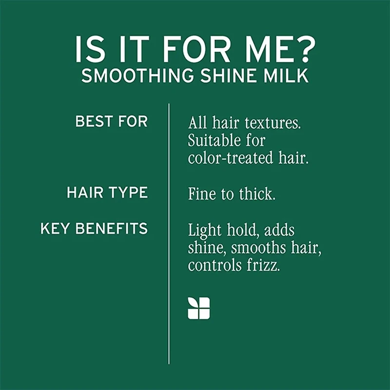 Biolage | Styling | Smoothing Shine Milk (250 ml / 8.5 oz) – Frizz control, lightweight smoothness and shine