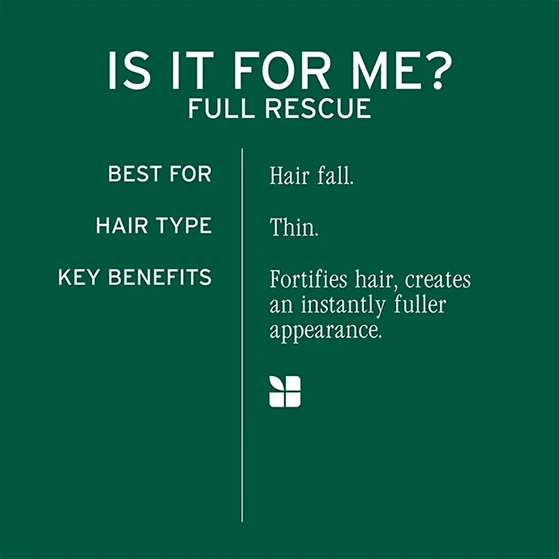 Biolage | Full Rescue | Masque Réparateur (500 ml / 16.9 oz) | Réparation Intense & Douceur