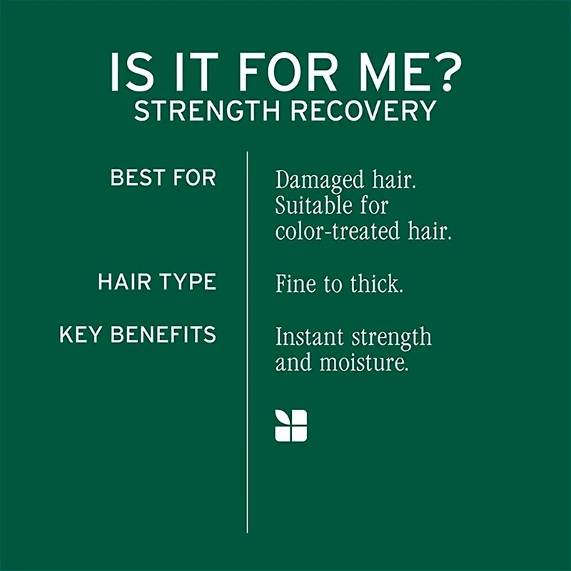 Biolage | Strength Recovery | Masque Soin Profond (100 ml / 3.3 oz) – Réparation Intense Et Anti-Casse