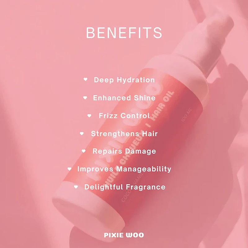 Huile Cheveux (100 ml / 3.4 oz) | Coco Vanille | Nutrition & Brillance