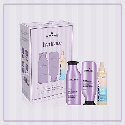 PUREOLOGY - *Coffret . Fêtes . 2025 | HYDRATE  pour Cheveux Normaux à Secs